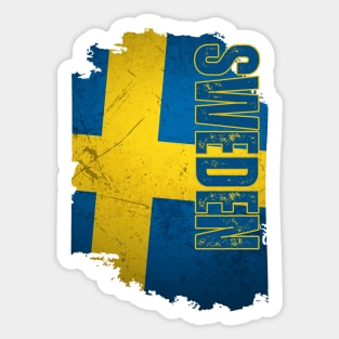 Sweden flag, swedish flag Sticker